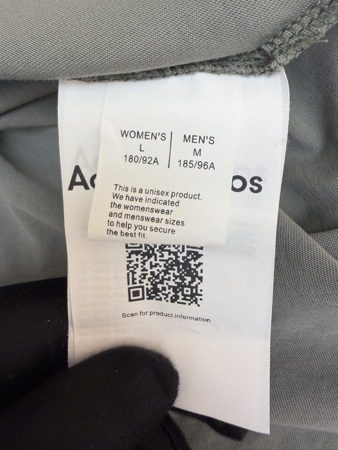 Acne Studios 补丁贴布圆领T恤 短袖 灰色 A5 CL0446-BHR