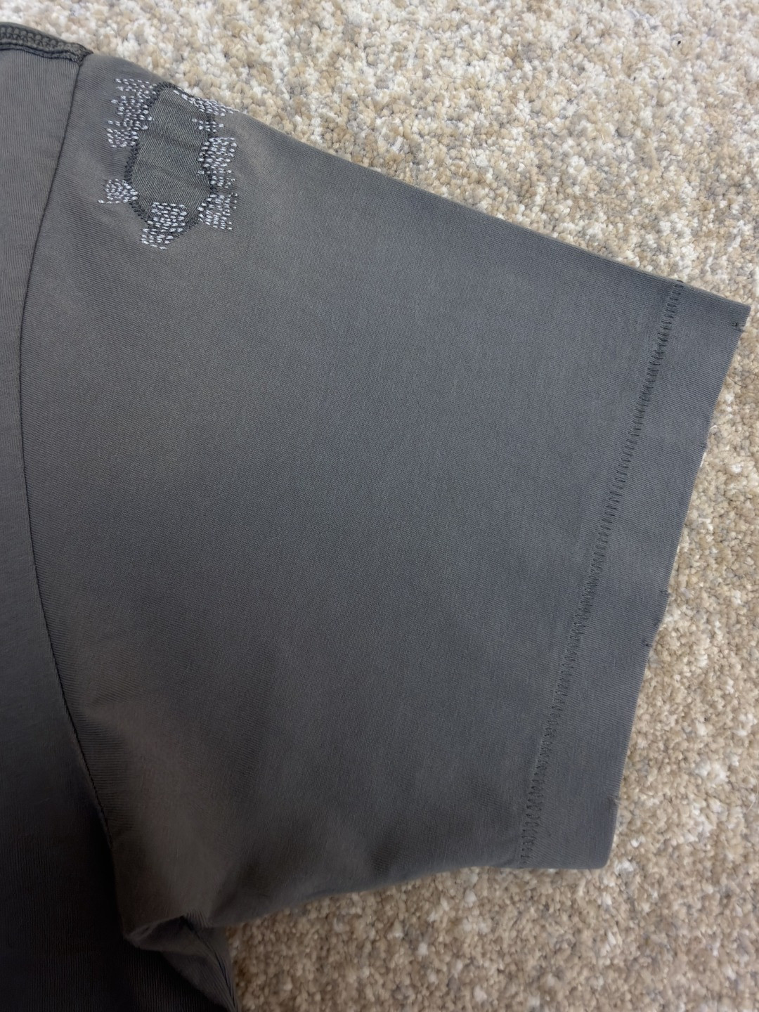 Acne Studios 补丁贴布圆领T恤 短袖 灰色 A5 CL0446-BHR