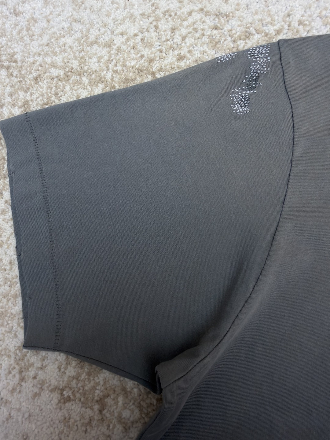 Acne Studios 补丁贴布圆领T恤 短袖 灰色 A5 CL0446-BHR
