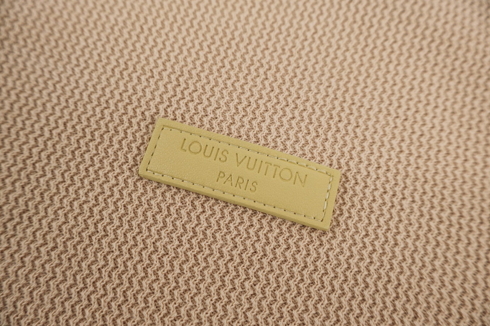 LOUIS VUITTON 路易威登 LV 皮标华夫格针织Polo衫 短袖 夏款 B0 