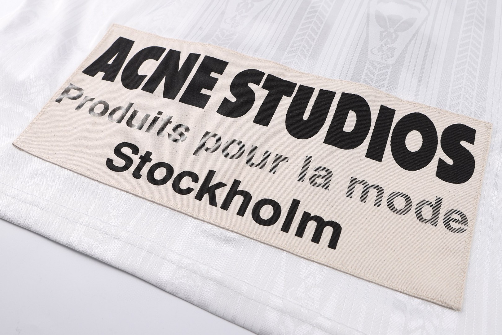 Acne Studios 足球服logo标识 背心 T恤 短袖 白色 A2 BL0438-100