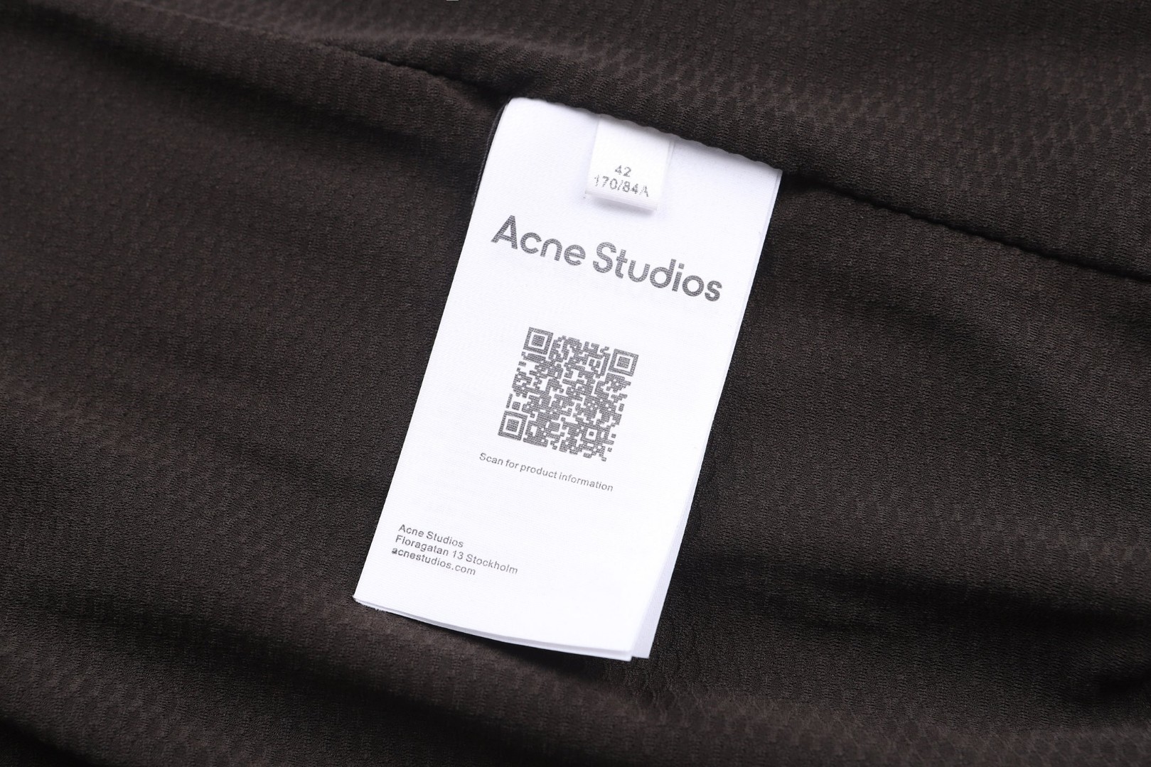 Acne Studios 印花徽标做旧双头拉链夹克 外套 长袖 白色 黑色 B5 B90863-DC6