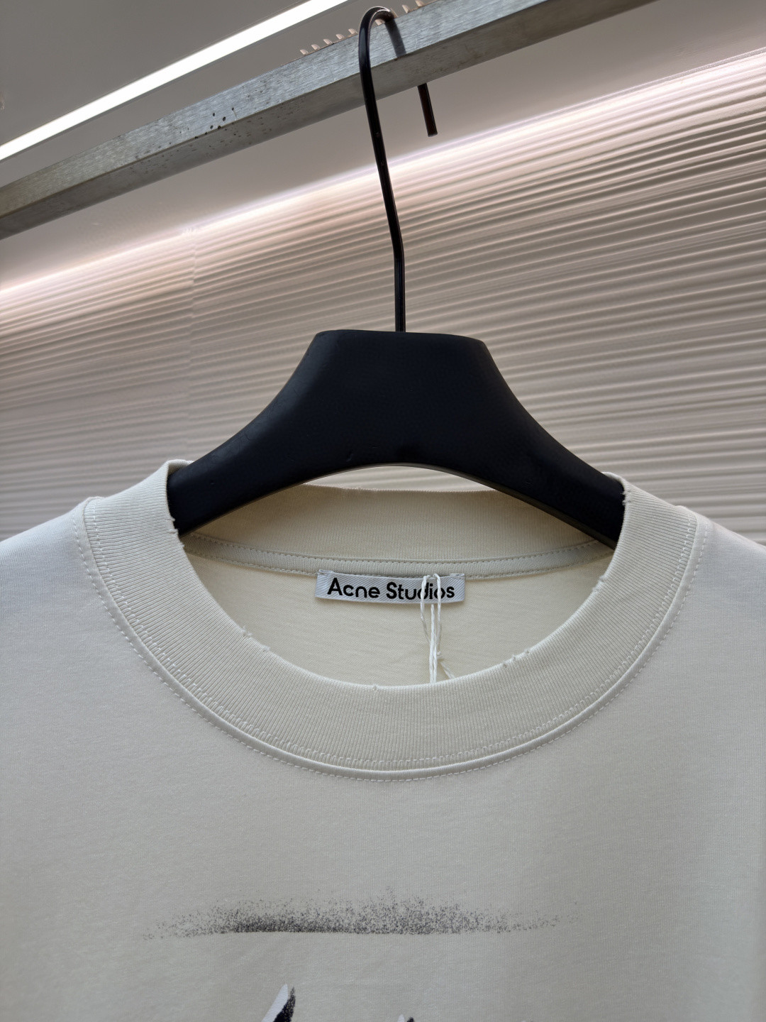 Acne Studios 喷绘字母圆领T恤 短袖 灰白色 A0 BL0430-DC6