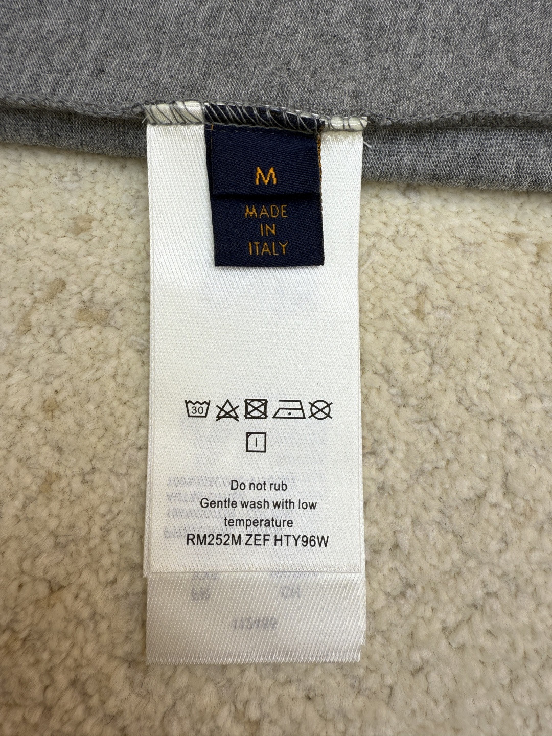 LOUIS VUITTON 路易威登 LV Nigo 联名款 贴布章仔刺绣 T恤 短袖 灰色 A5 1AIMMD