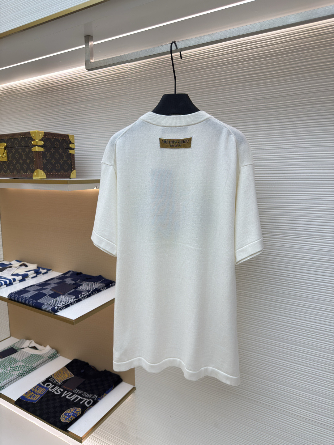 LOUIS VUITTON 路易威登 LV 足球火焰针织衫 短袖 T恤 夏款 白色 B0 1AB4X2