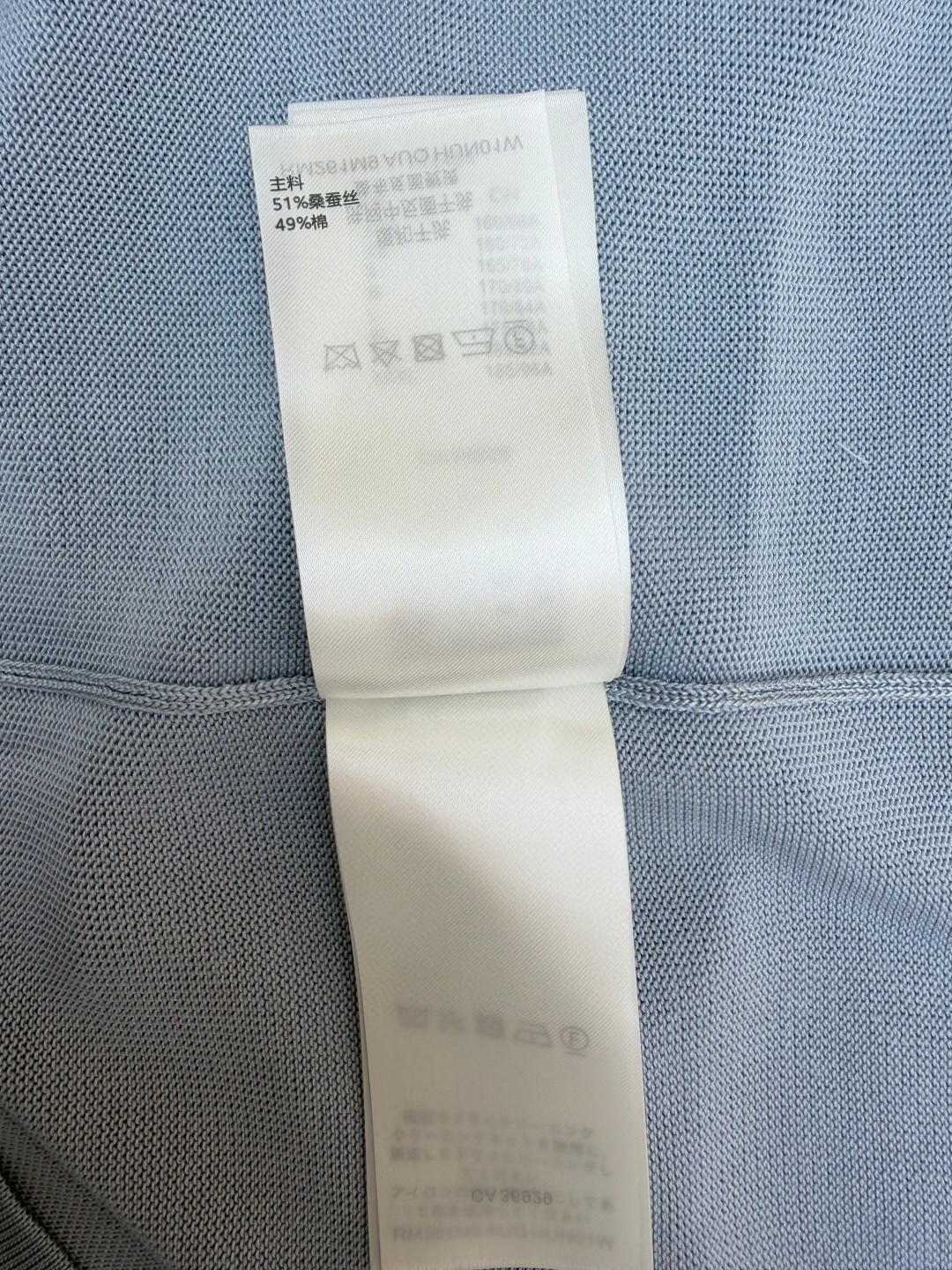 LOUIS VUITTON 路易威登 LV 徽章刺绣针织衫 短袖 T恤 夏款 蓝色 B0 1AIJYJ