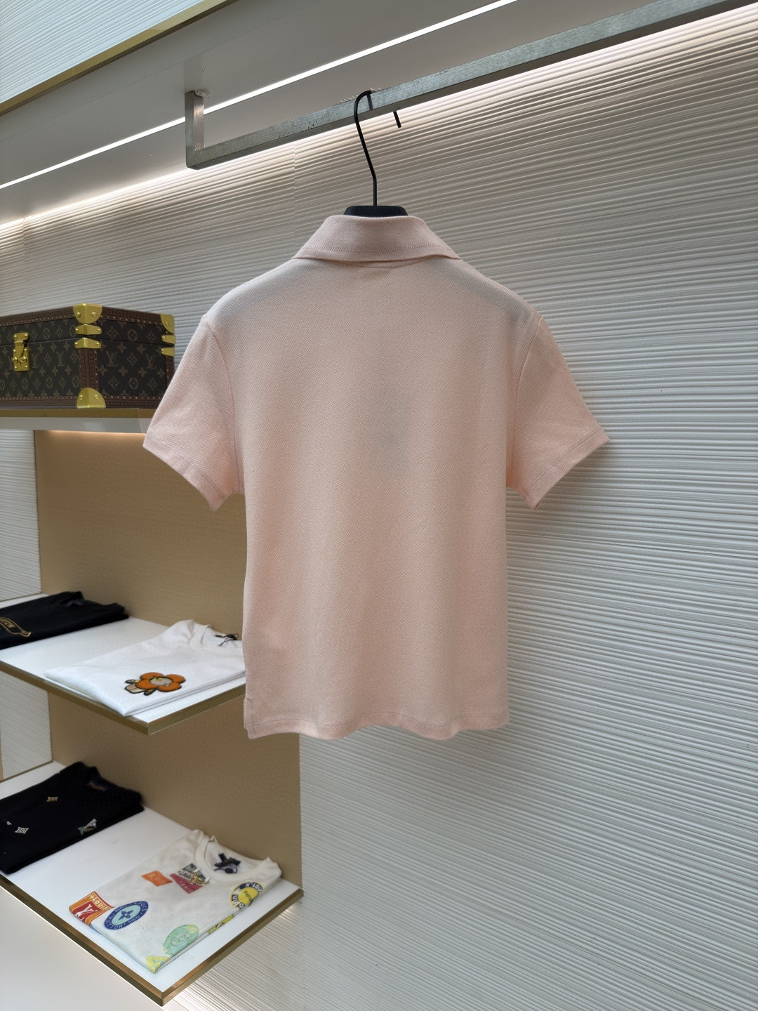 DIOR 迪奥 徽章刺绣Polo衫 短袖 女款 白色 绿色 粉色 A0 623T16A4C95-X0150
