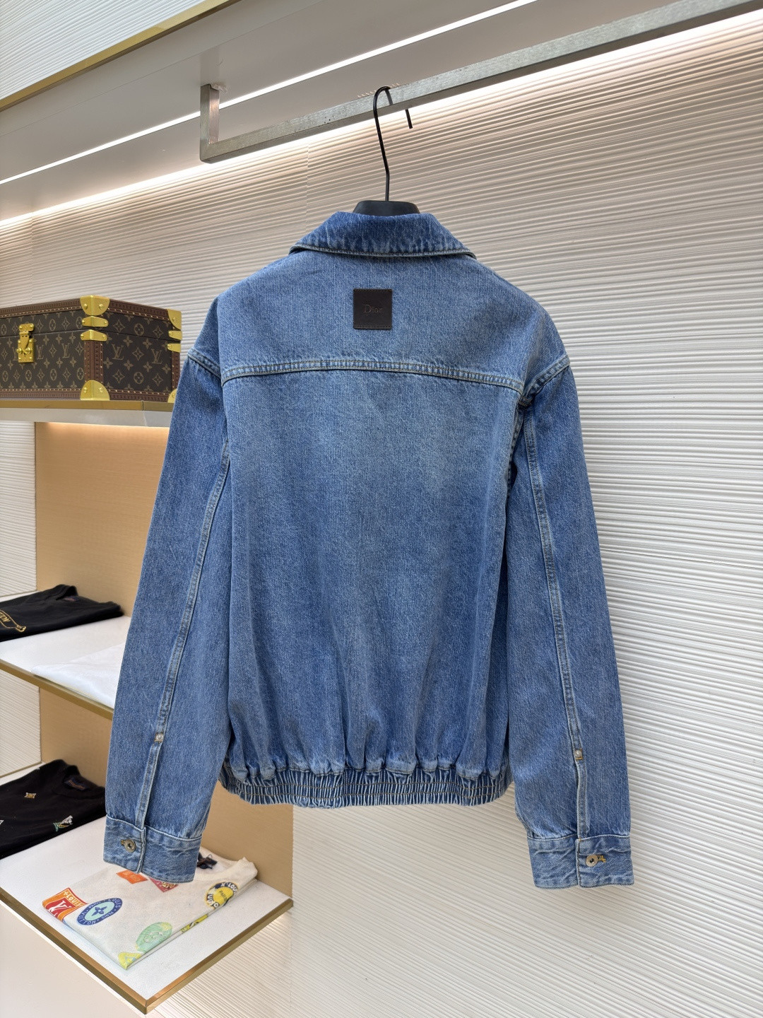 DIOR 迪奥 口袋刺绣拉链工装牛仔外套 夹克 外套 长袖 蓝色 B5 683D487A3062-C580