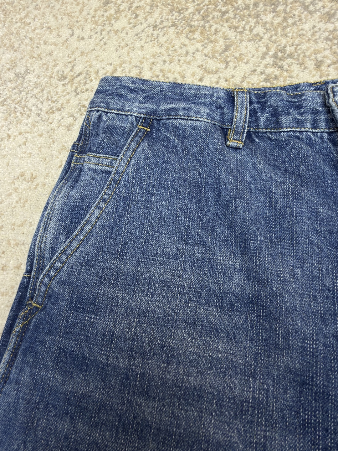 DIOR 迪奥 口袋刺绣工装牛仔裤 长裤 裤子 蓝色 B5 683D182B3062-C530