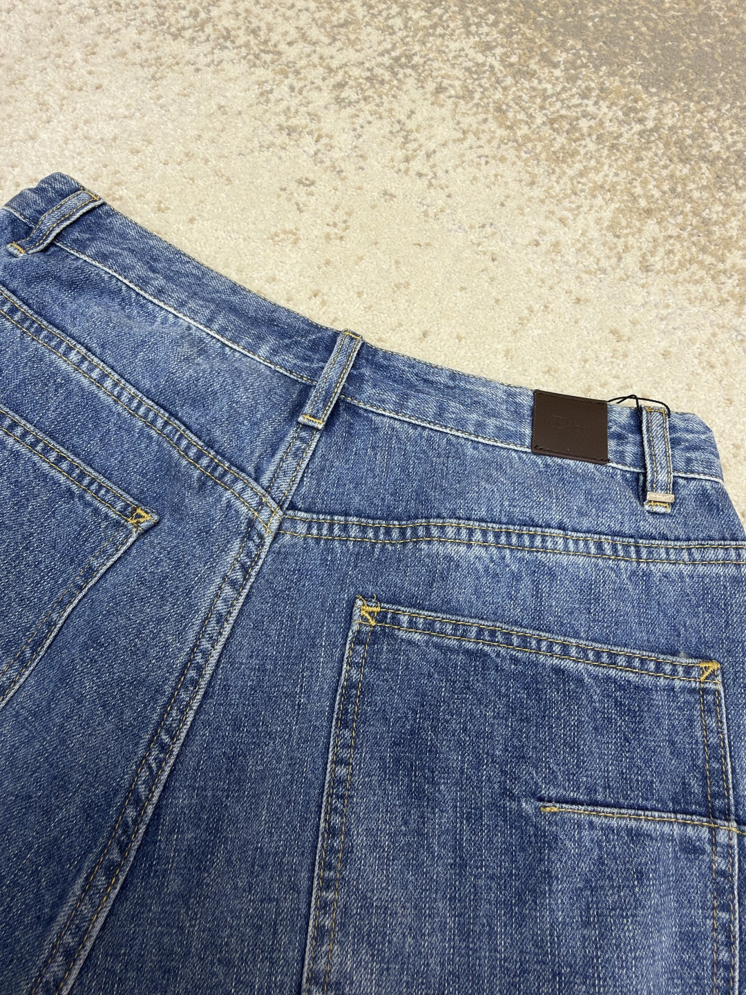 DIOR 迪奥 口袋刺绣工装牛仔裤 长裤 裤子 蓝色 B5 683D182B3062-C530