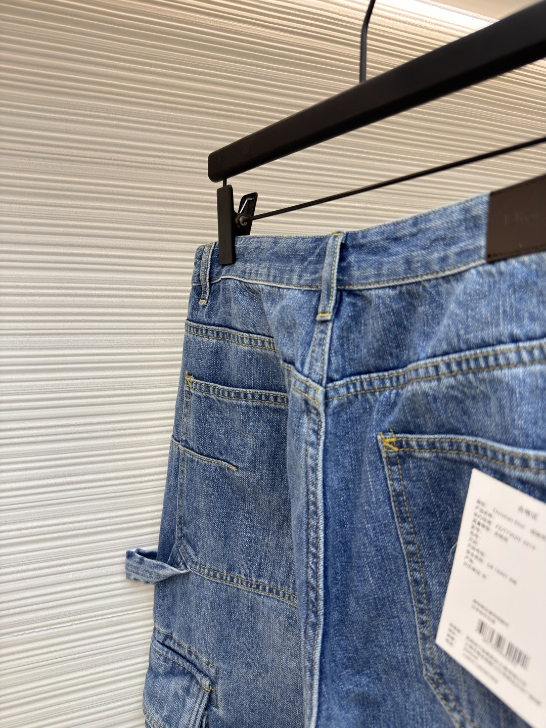 DIOR 迪奥 口袋刺绣工装牛仔裤 长裤 裤子 蓝色 B5 683D182B3062-C530