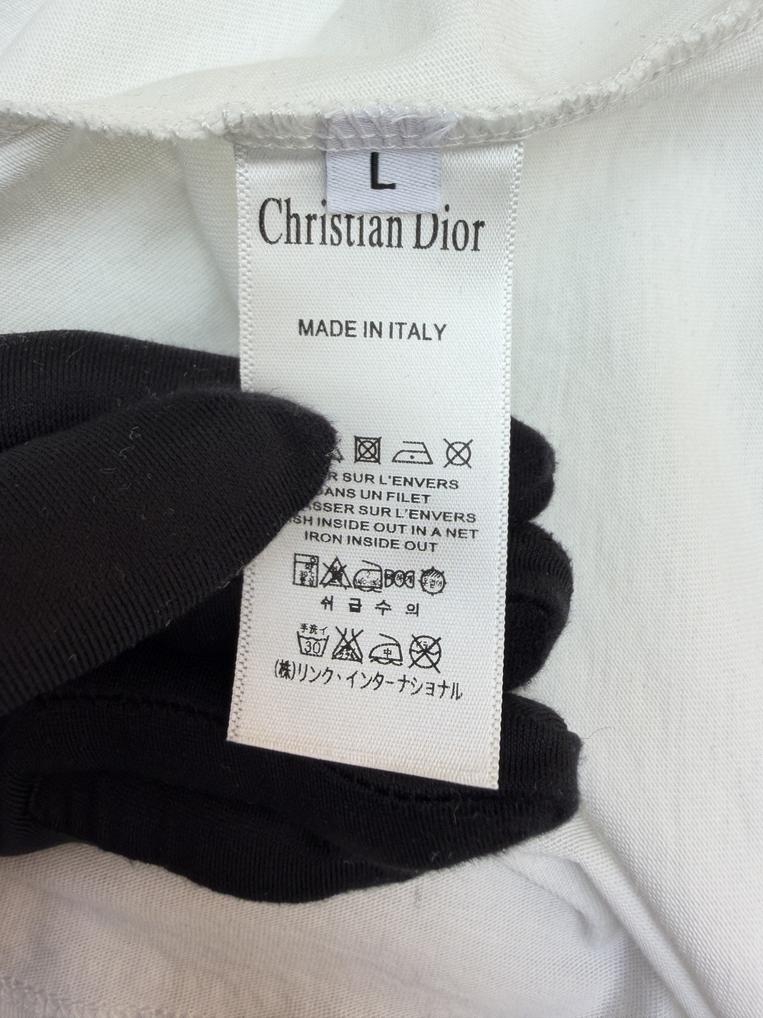 DIOR 迪奥 幸运星刺绣圆领短袖 T恤 夏款 女款 白色 黑色 A0 613T06E4414-X1991