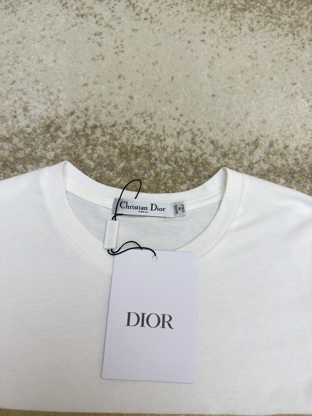DIOR 迪奥 幸运星刺绣圆领短袖 T恤 夏款 女款 白色 黑色 A0 613T06E4414-X1991