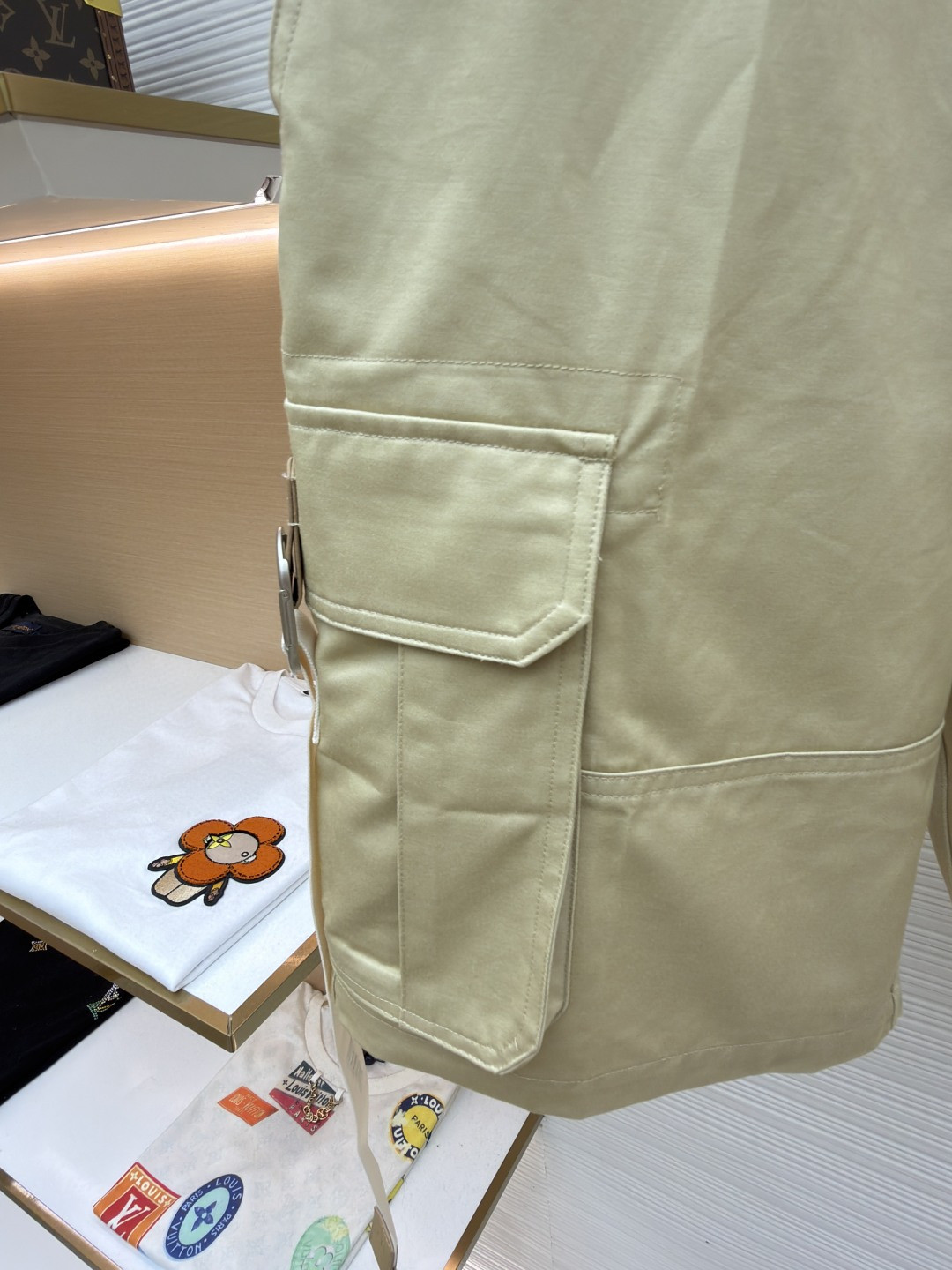 DIOR 迪奥 棉质华达呢工装裤 短裤 裤子 米色 黑色 B5 693C147A3131-C100