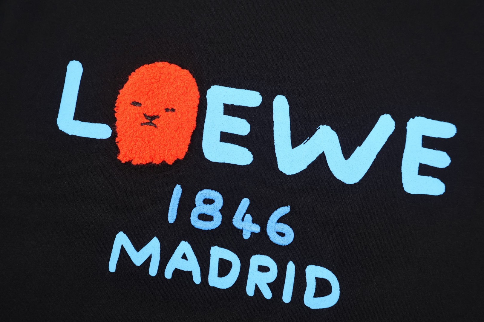 Loewe 罗意威 180周年限定 幽灵图案圆领短袖 T恤 白色 黑色 A0 H35OY22X01-2100