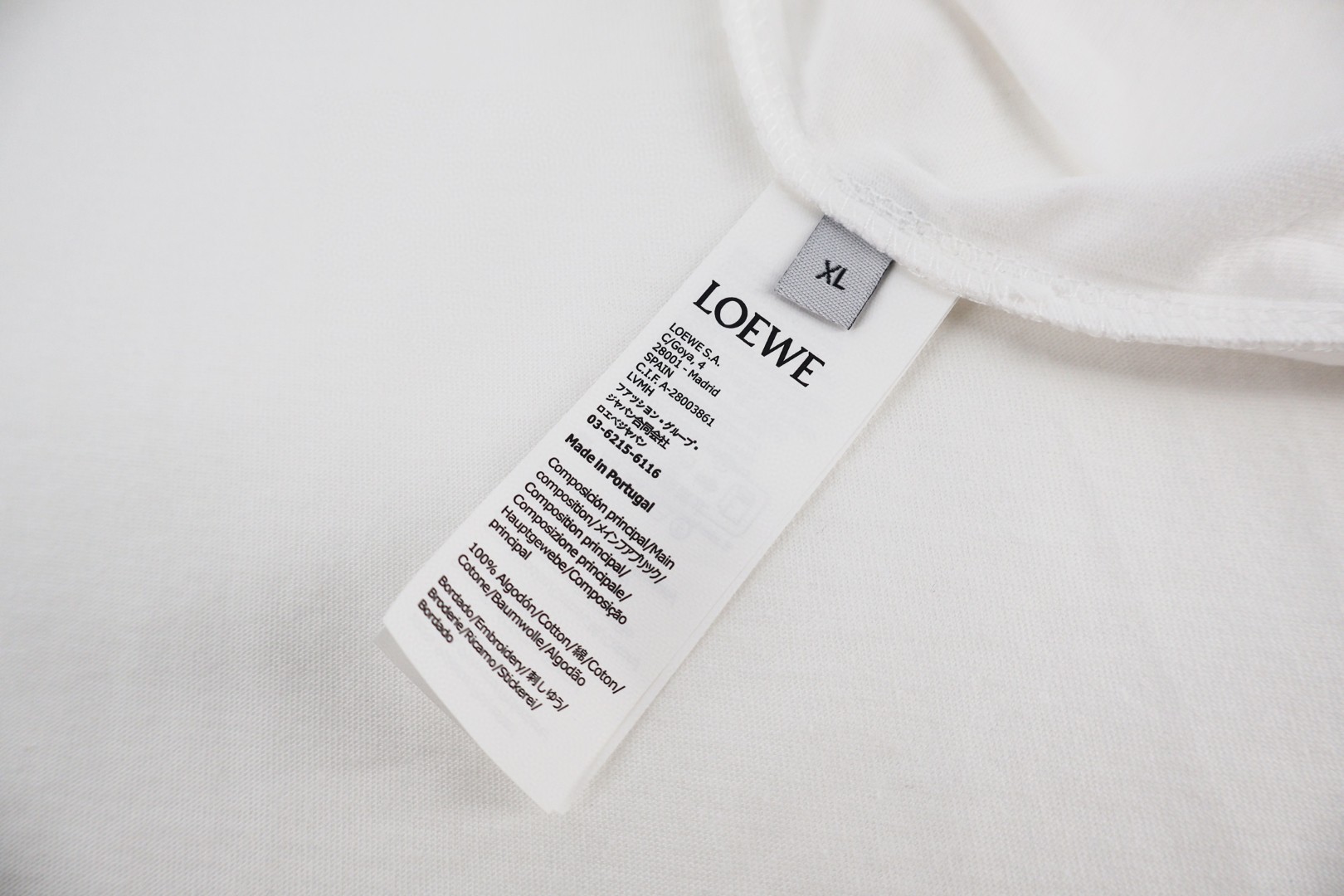 Loewe 罗意威 180周年限定 小怪兽图案圆领短袖 T恤 白色 灰色 A0 H35OY22X02-2100