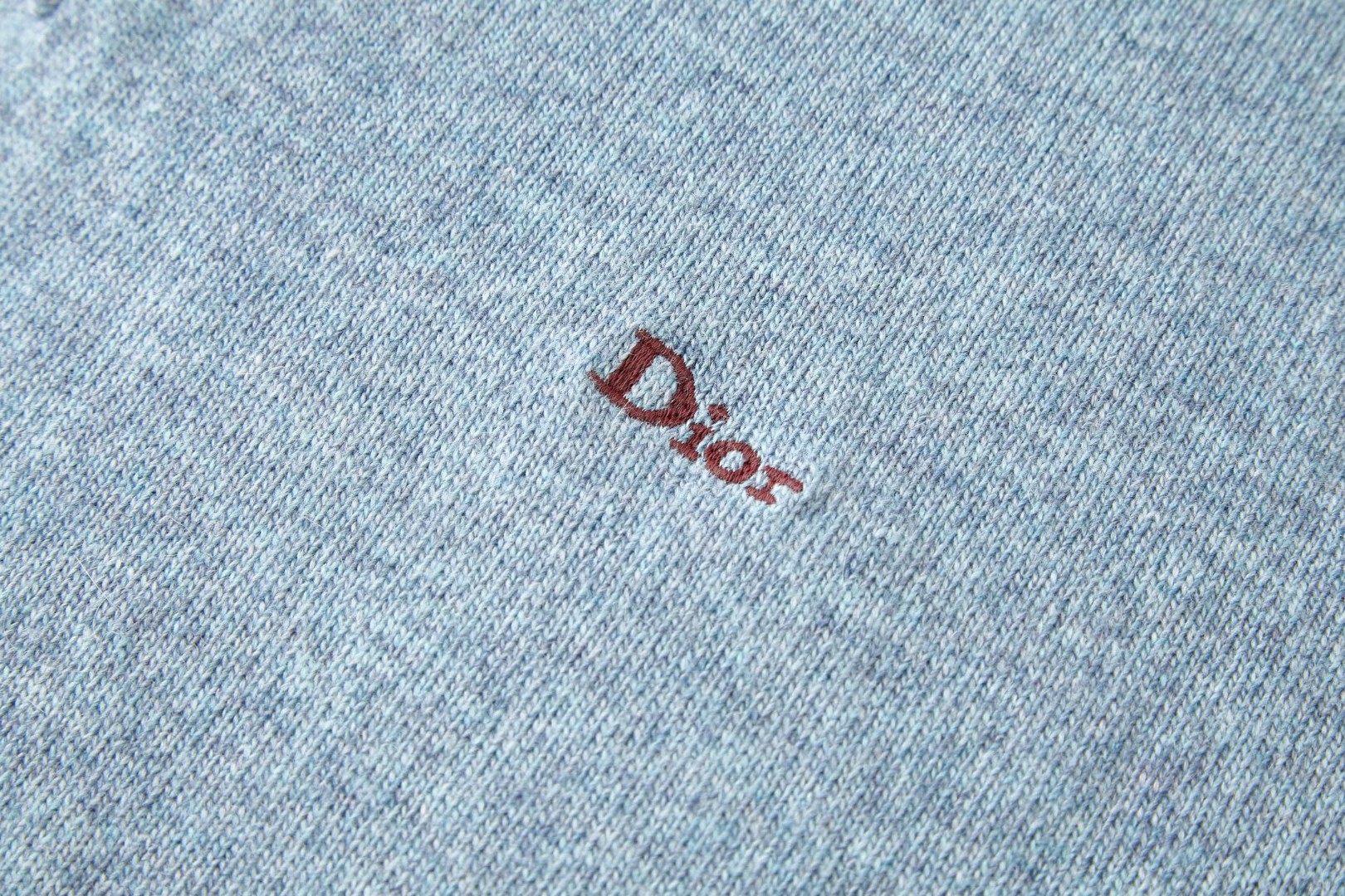 Dior 迪奥 刺绣标识针织Polo衫 短袖 上衣 夏款 蓝色 B0 693M802A0029-C583