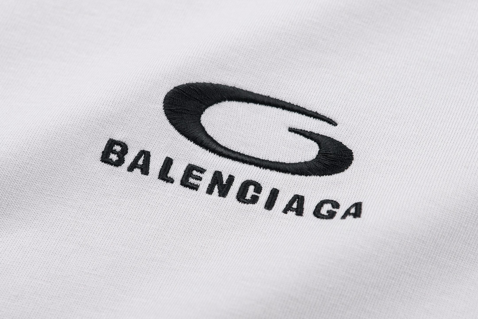 Balenciaga 巴黎世家 假两件刺绣标识T恤 长袖 灰色 A7 871497TUVD51410