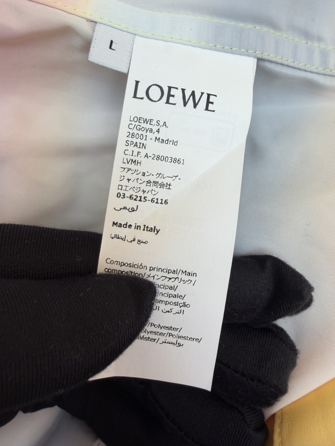 Loewe 罗意威 渐变条纹短袖衬衫 外套 夏季 B0 H616Y05XA7-9122