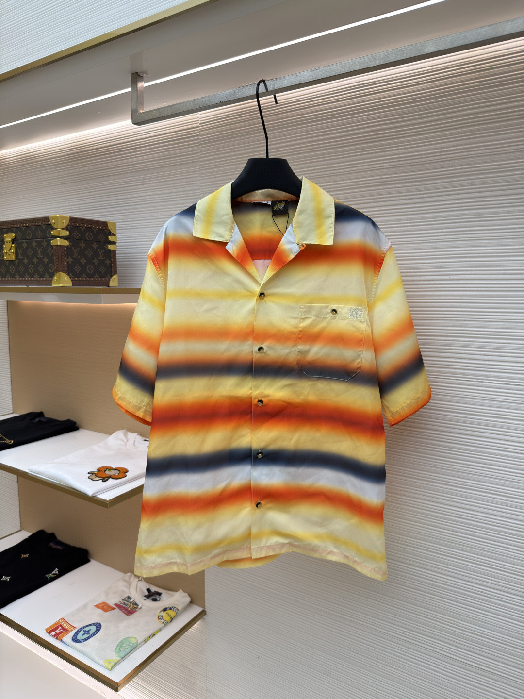 Loewe 罗意威 渐变条纹短袖衬衫 外套 夏季 B0 H616Y05XA7-9122