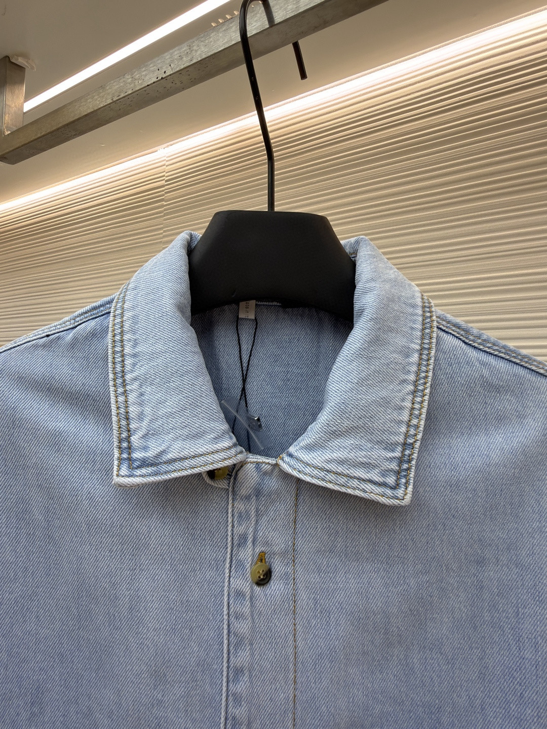 Loewe 罗意威 绣花牛仔衬衫 短袖 外套 夏季 蓝色 B0 H616Y1DX05-8438