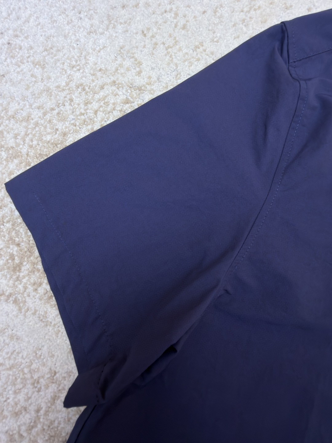 Loewe 罗意威 贴袋绣花短袖衬衫 外套 夏季 藏蓝色 B0 H616Y05X93-5110