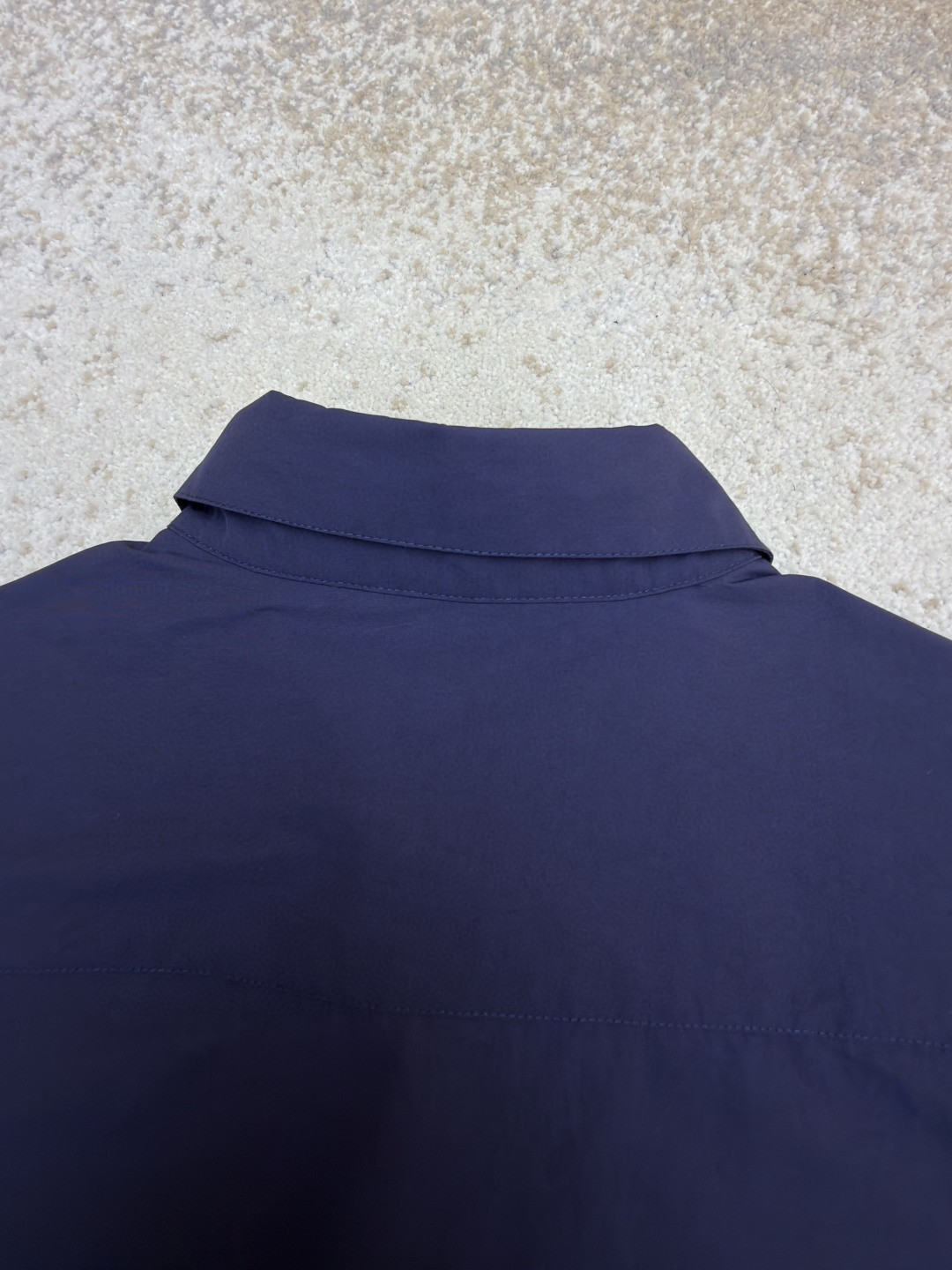 Loewe 罗意威 贴袋绣花短袖衬衫 外套 夏季 藏蓝色 B0 H616Y05X93-5110