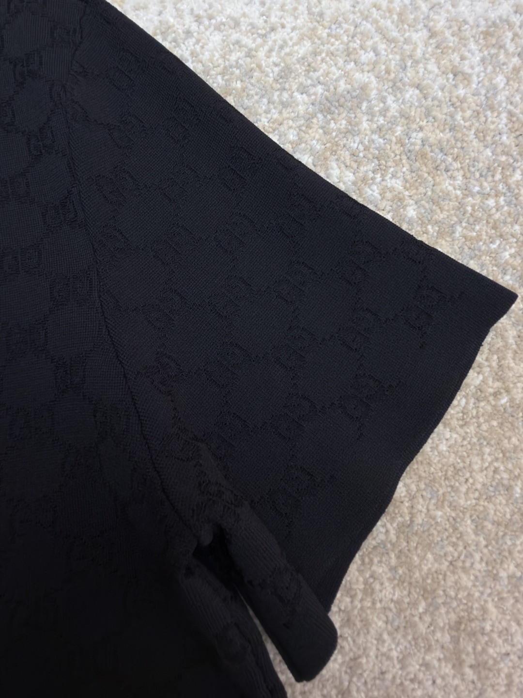 GUCCI 古驰 GG经典针织毛衣 针织衫 夏季 短袖 黑色 B0 
