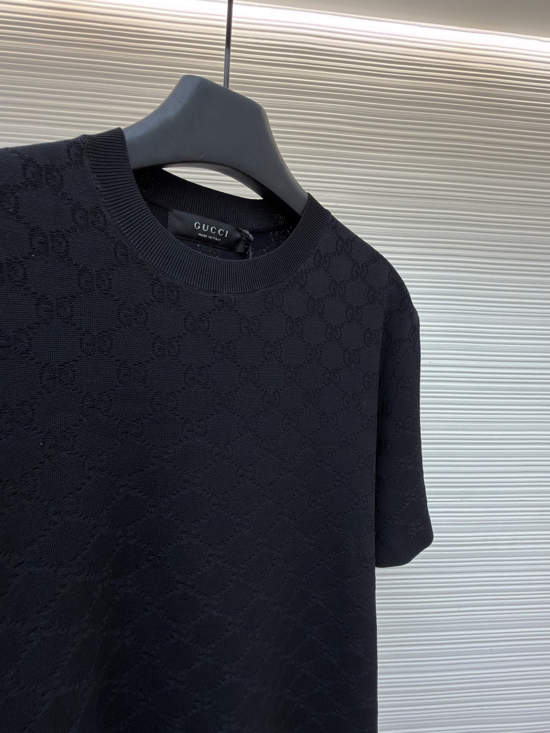 GUCCI 古驰 GG经典针织毛衣 针织衫 夏季 短袖 黑色 B0 