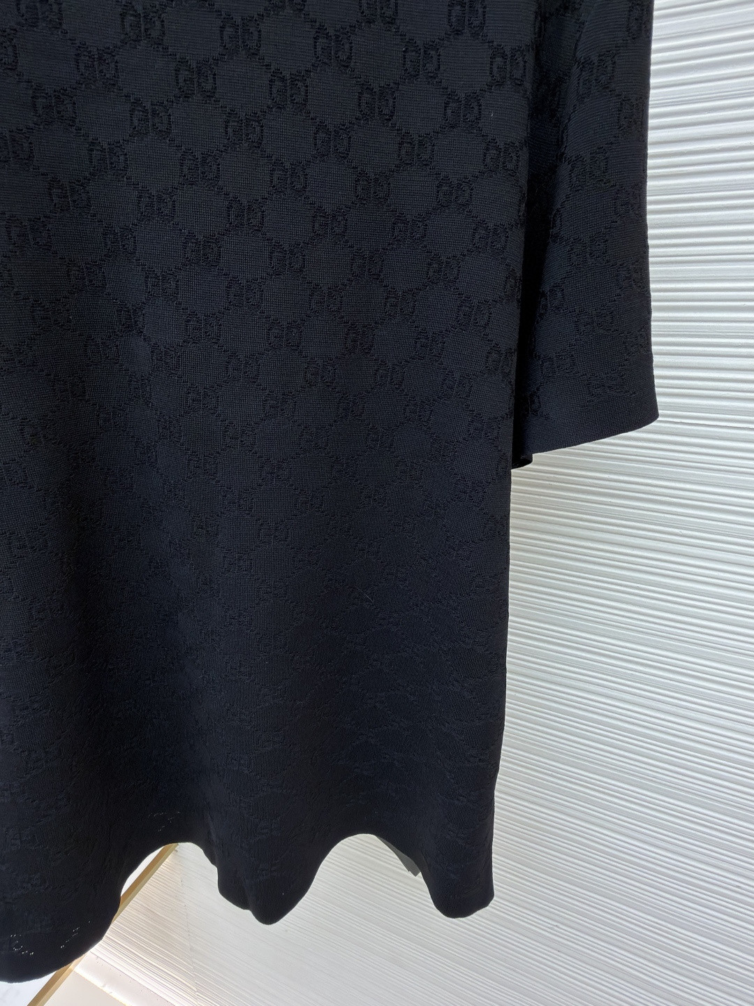 GUCCI 古驰 GG经典针织毛衣 针织衫 夏季 短袖 黑色 B0 