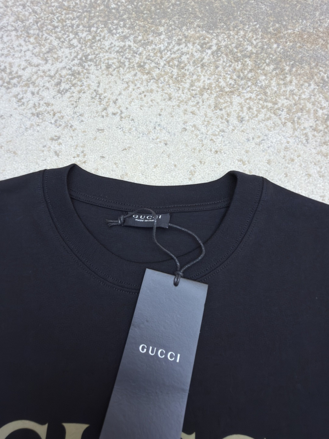 GUCCI 古驰 黑标红绿条圆领短袖 T恤 夏季 白色 黑色 A0 