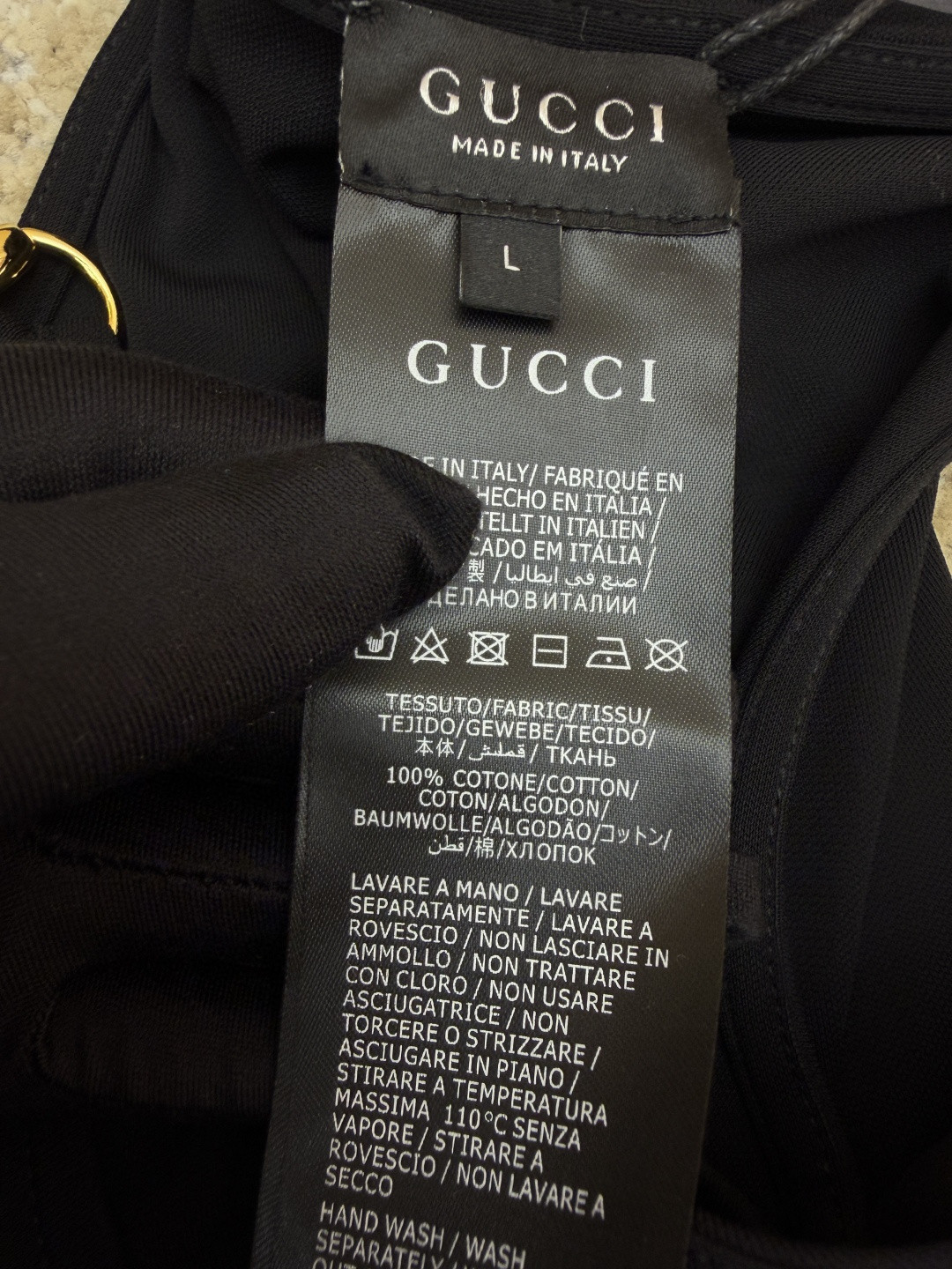 GUCCI 古驰 马衔扣肩带背心 吊带 夏季 白色 黑色 A0 872686-XUAPP-1000
