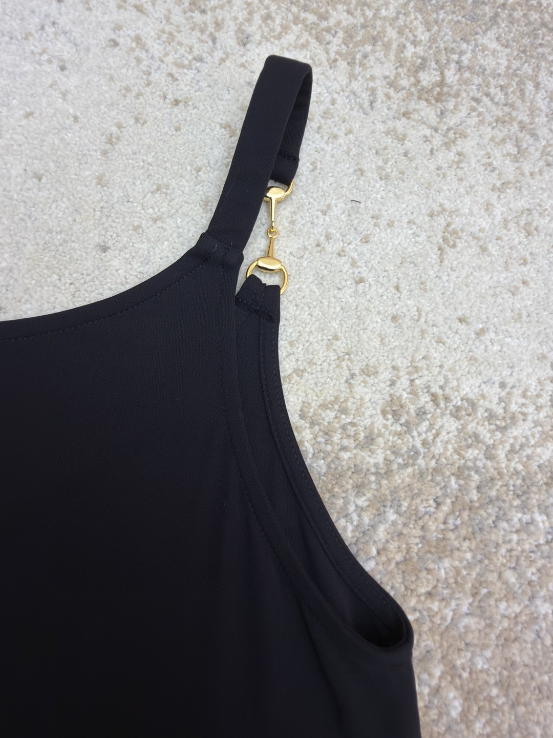GUCCI 古驰 马衔扣肩带背心 吊带 夏季 白色 黑色 A0 872686-XUAPP-1000