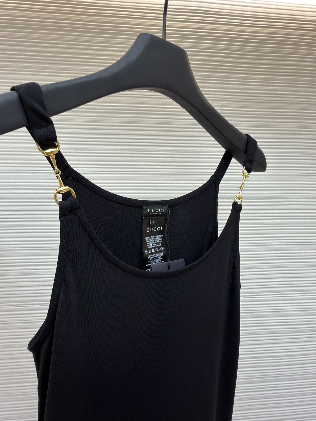 GUCCI 古驰 马衔扣肩带背心 吊带 夏季 白色 黑色 A0 872686-XUAPP-1000