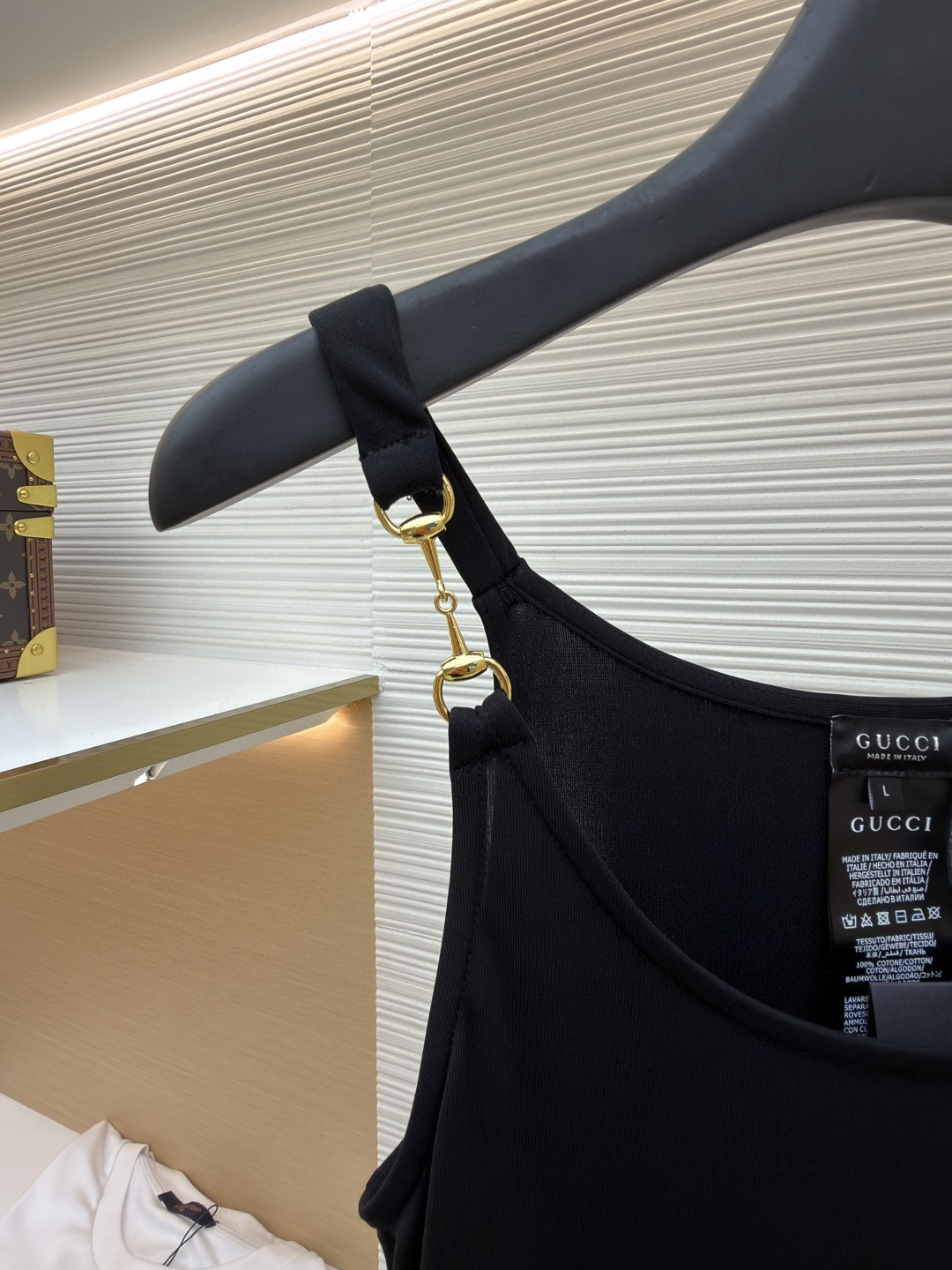 GUCCI 古驰 马衔扣肩带背心 吊带 夏季 白色 黑色 A0 872686-XUAPP-1000