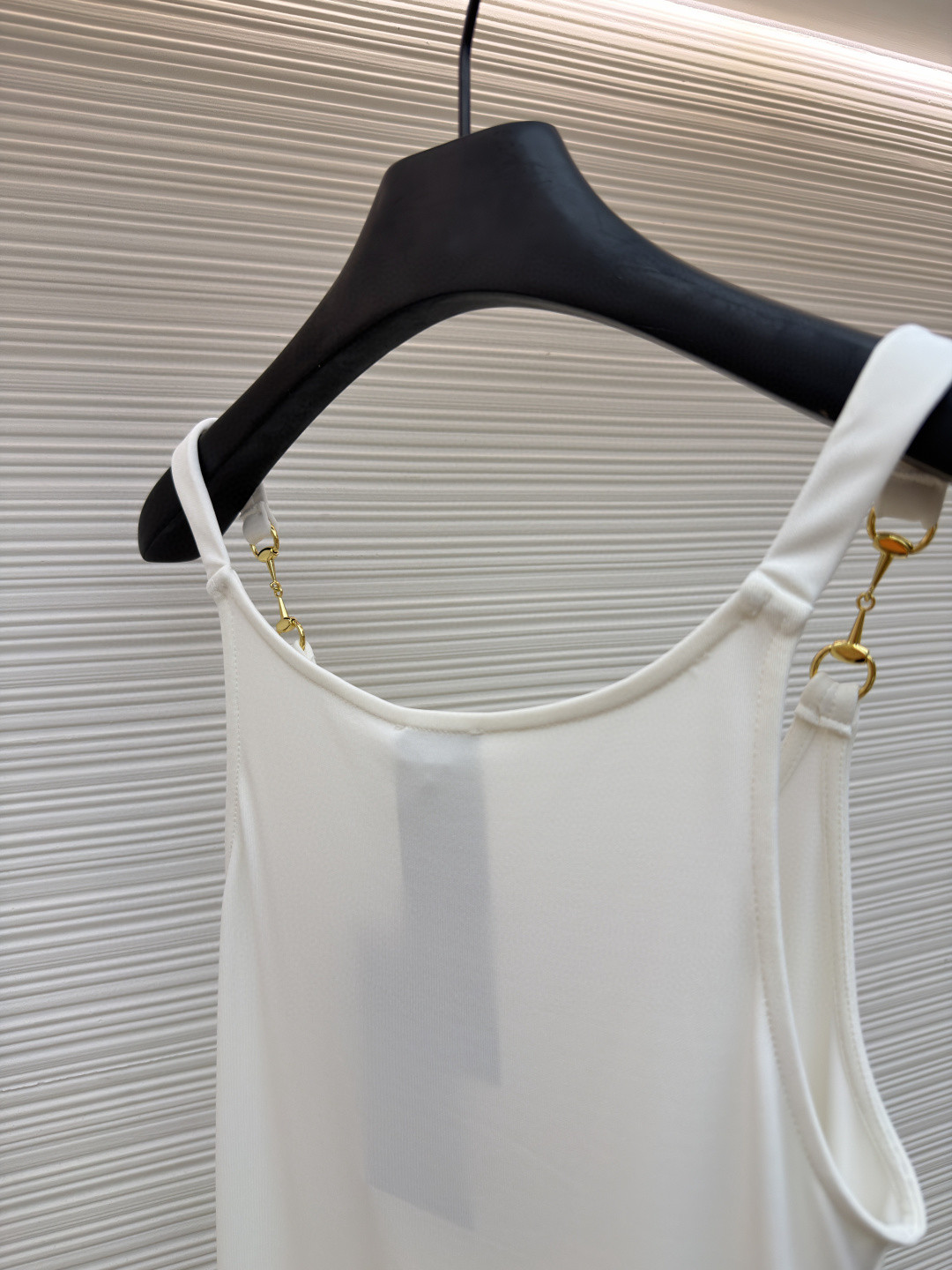 GUCCI 古驰 马衔扣肩带背心 吊带 夏季 白色 黑色 A0 872686-XUAPP-1000