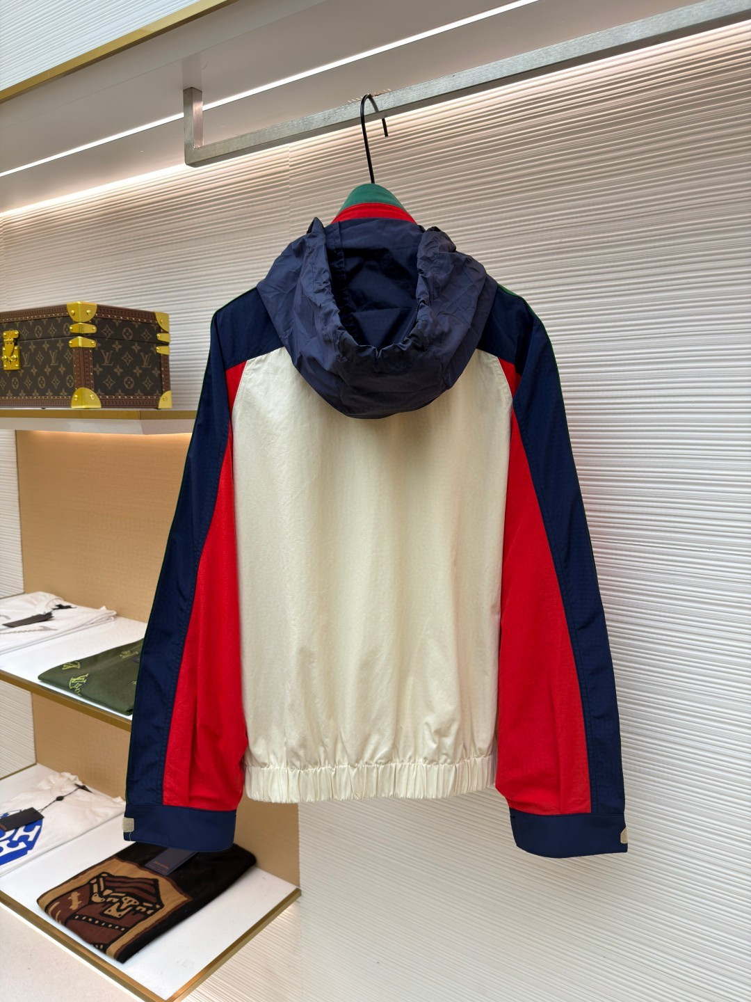 GUCCl 古驰 撞色拼接尼龙拉链夹克 外套 长袖 C0 747369 ZANYS 9791