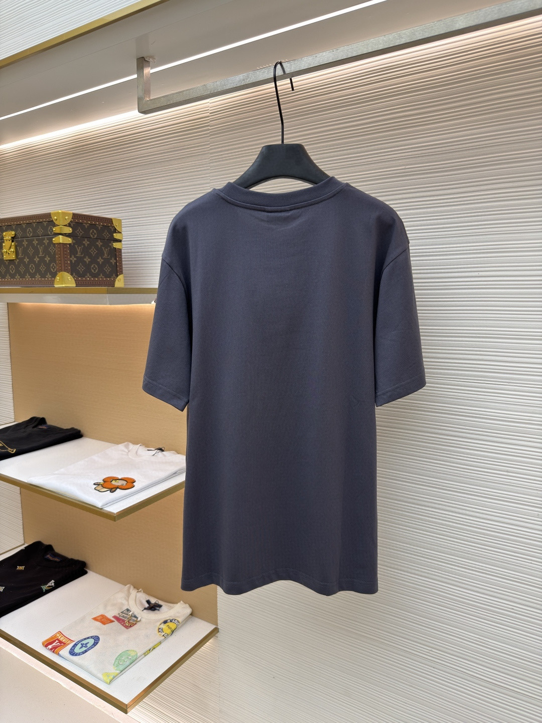 GUCCI 古驰 互扣织带圆领短袖T恤 夏季 深灰色 A0 864625-XJH02