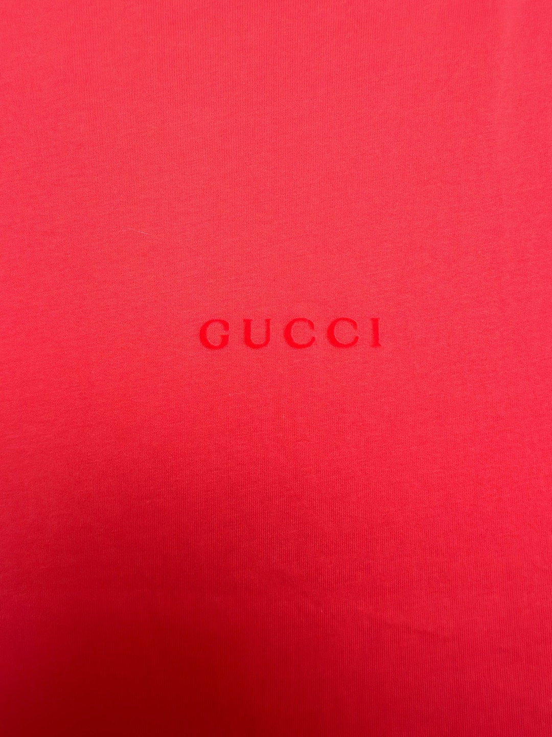 GUCCI 古驰 小绒G圆领短袖T恤 夏季 蓝色 红色 A0