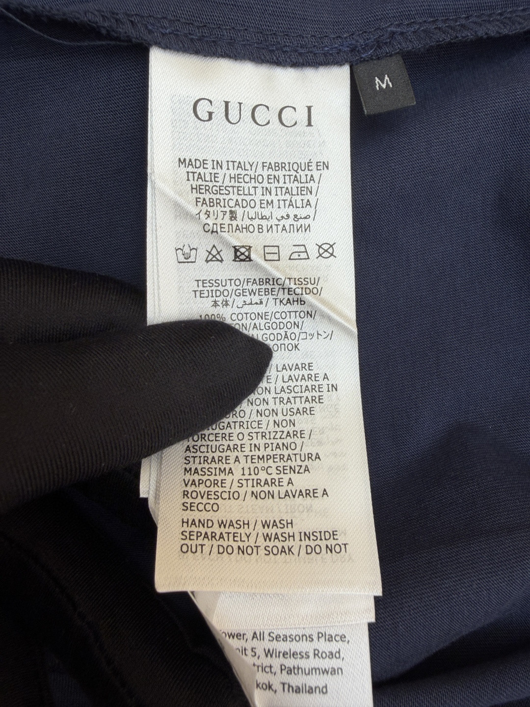 GUCCI 古驰 小绒G圆领短袖T恤 夏季 蓝色 红色 A0
