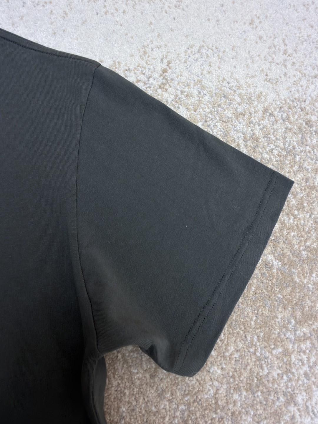 GUCCI 古驰 标识刺绣圆领短袖T恤 夏季 深灰色 绿色 A0 798115-XJG54-1168