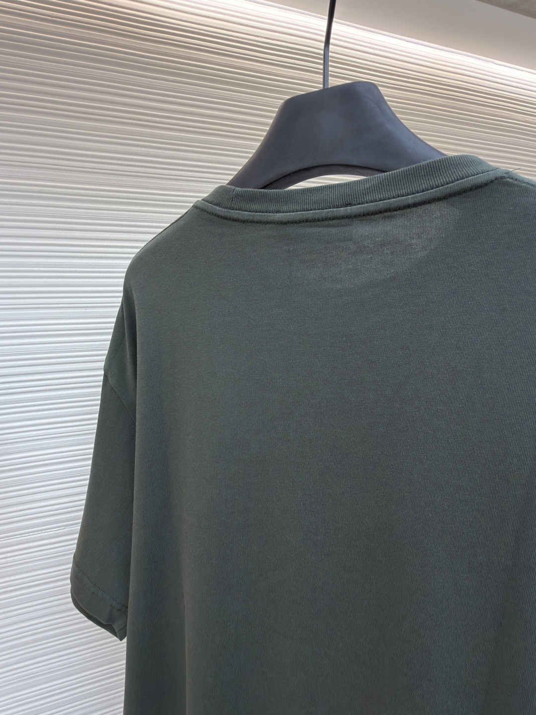 GUCCI 古驰 标识刺绣圆领短袖T恤 夏季 深灰色 绿色 A0 798115-XJG54-1168