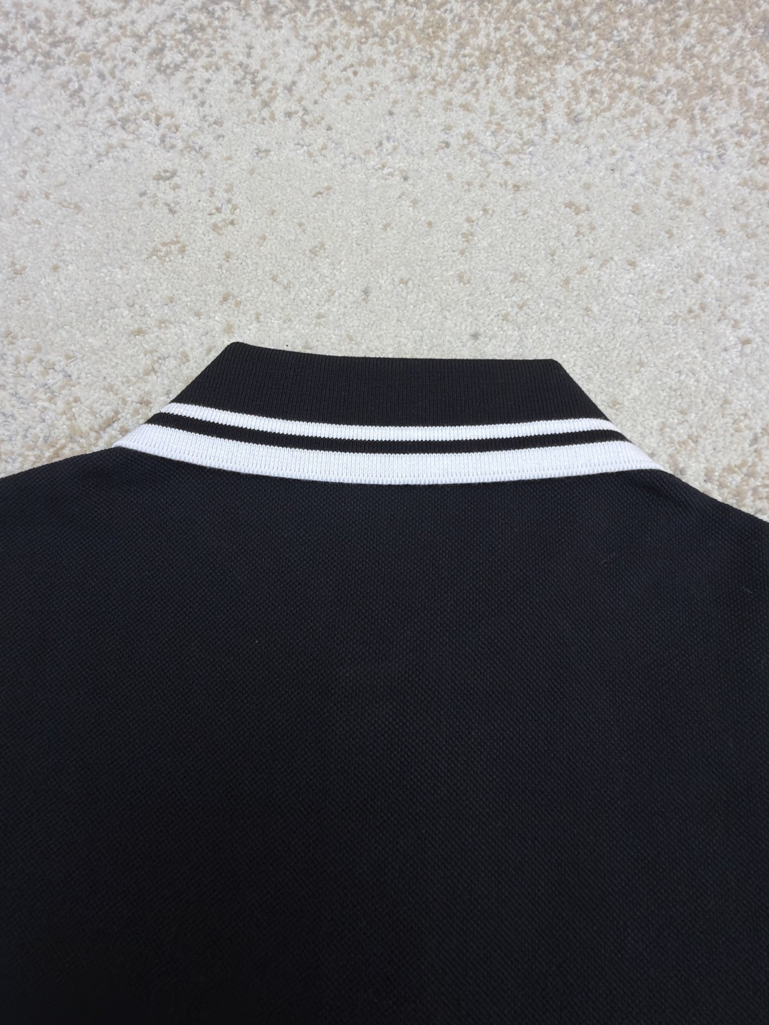 GUCCI 古驰 口袋双G针织POLO衫 T恤 夏季 短袖 蓝色 黑色 A2 795174XJG164003