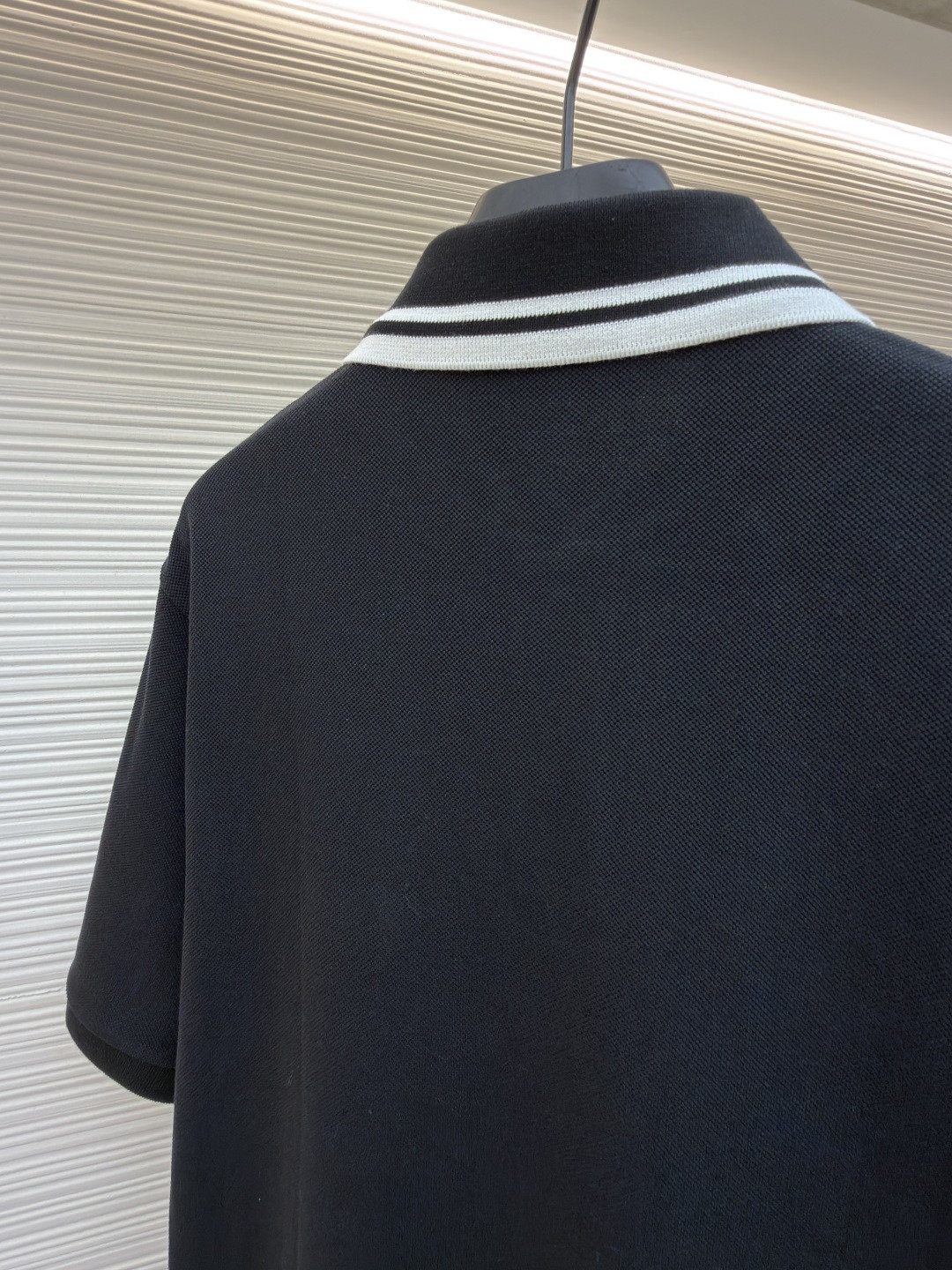 GUCCI 古驰 口袋双G针织POLO衫 T恤 夏季 短袖 蓝色 黑色 A2 795174XJG164003