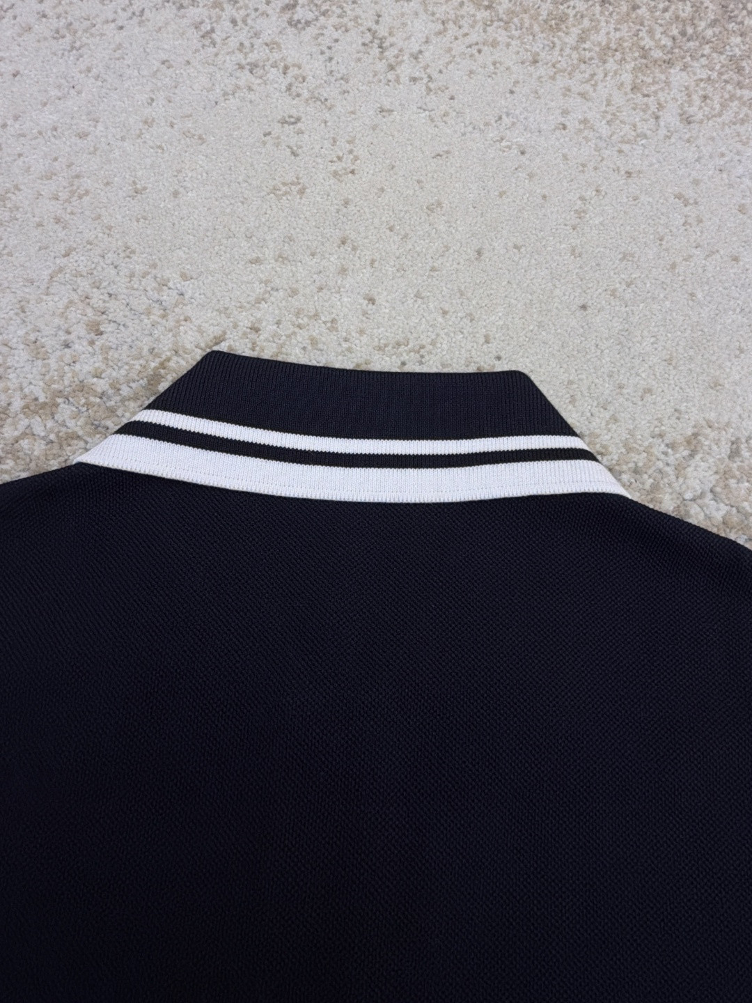 GUCCI 古驰 口袋双G针织POLO衫 T恤 夏季 短袖 蓝色 黑色 A2 795174XJG164003