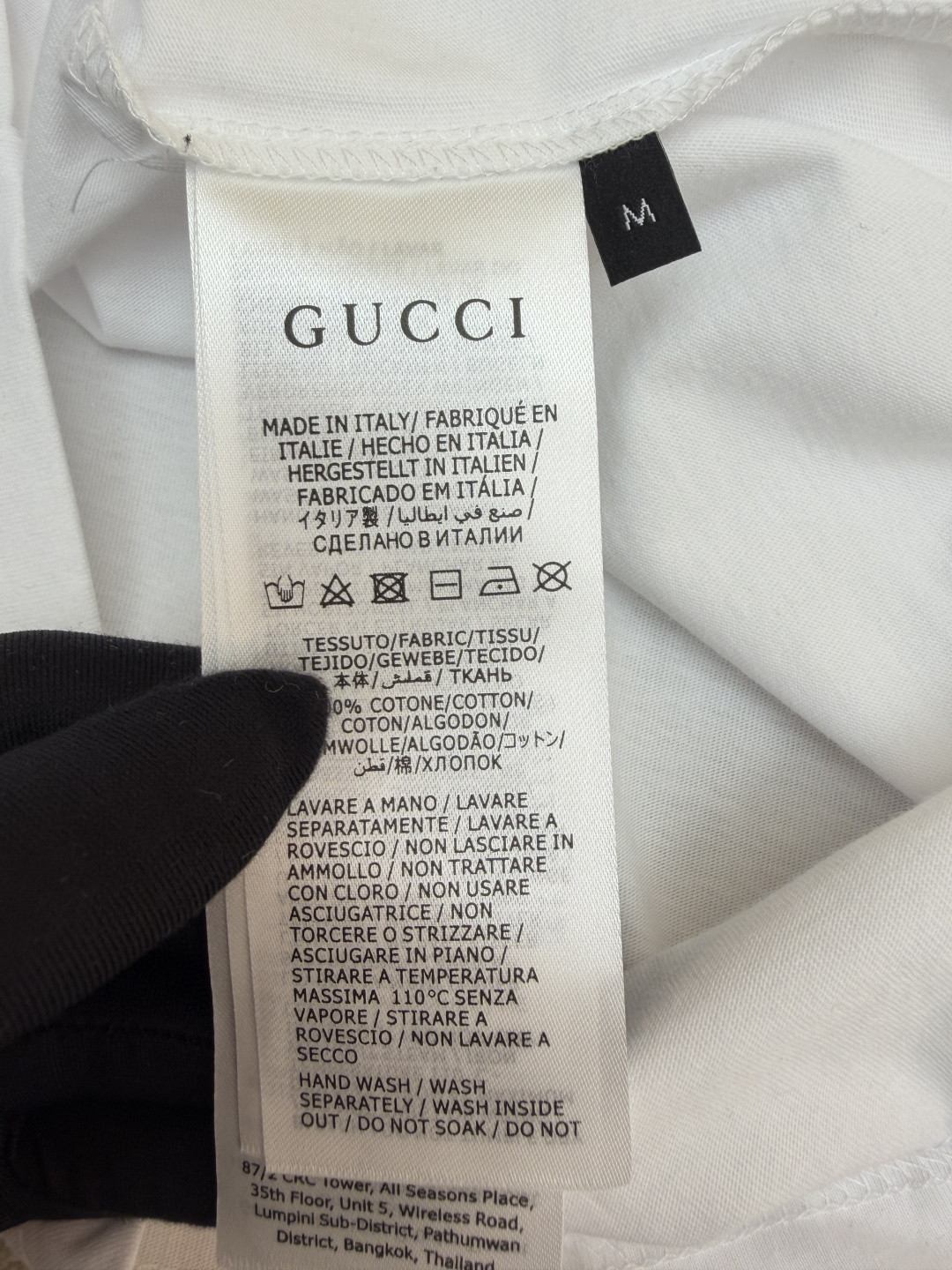 GUCCI 古驰 红盔甲圆领短袖 T恤 夏款 白色 A0 865015XJH1Q