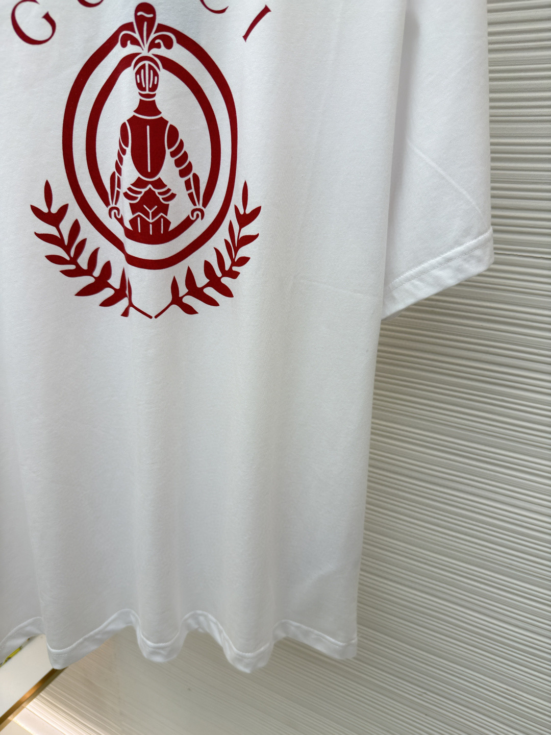 GUCCI 古驰 红盔甲圆领短袖 T恤 夏款 白色 A0 865015XJH1Q
