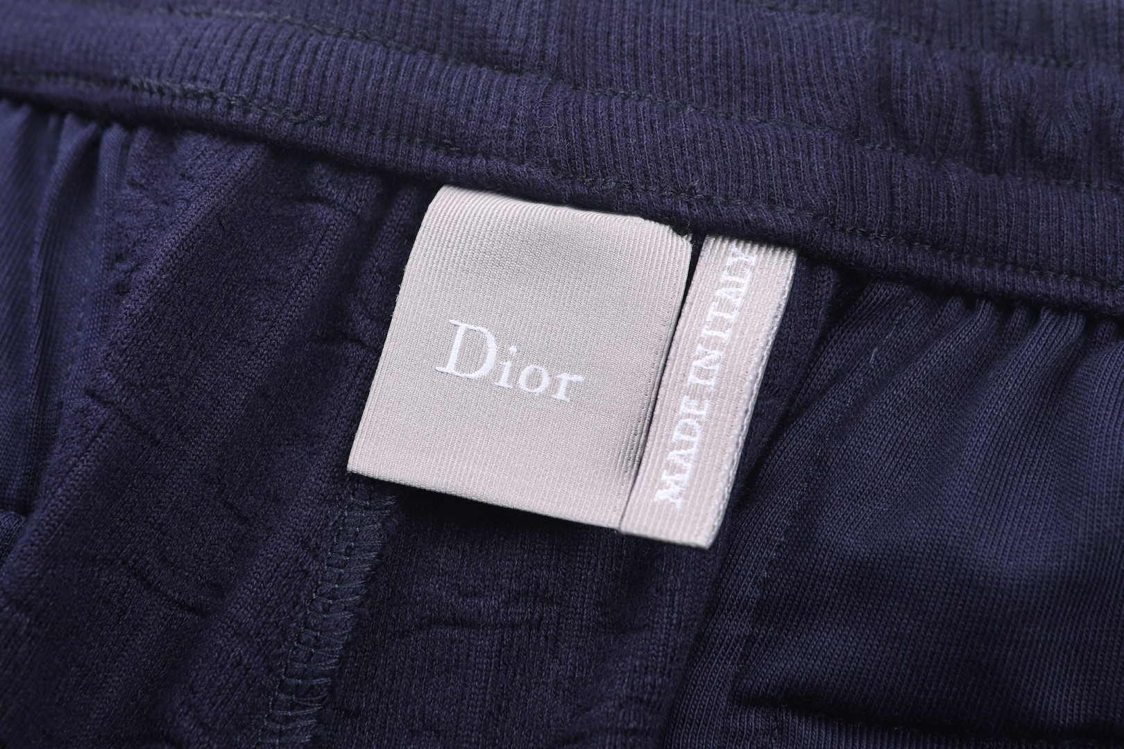 DIOR 迪奥 毛巾布暗纹提花休闲裤 短裤 裤子 五分裤 蓝色 B0 