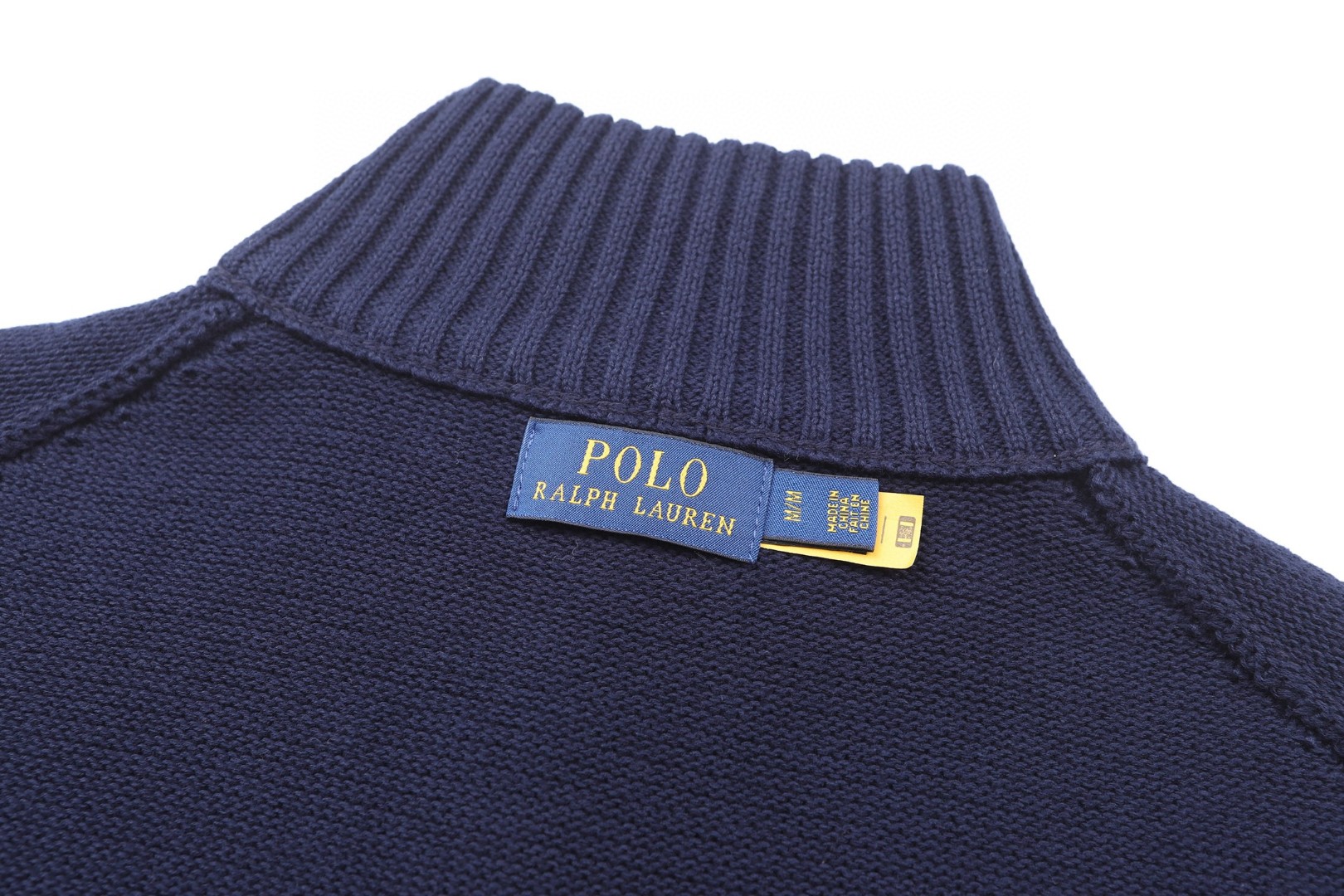 Ralph Lauren 拉夫劳伦 刺绣半拉链立领毛衣 针织衫 外套 长袖 杏色 灰色 藏蓝色 B0 710859939-011