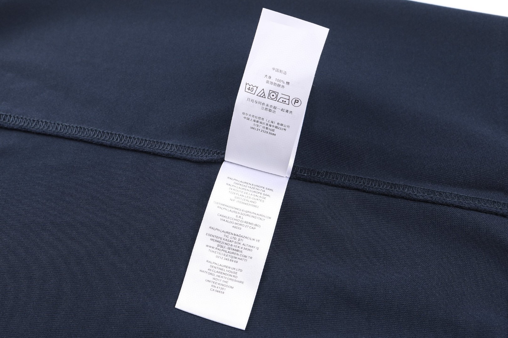 Ralph Lauren 拉夫劳伦 刺绣半拉链立领卫衣 外套 长袖 藏蓝色 B0 